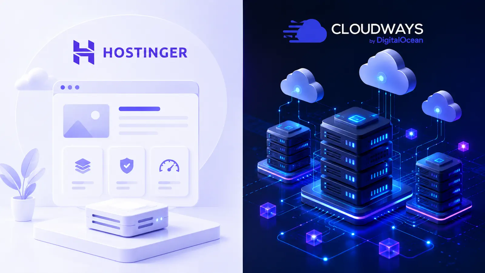 Hostinger vs Cloudways 2026 web hosting comparison
