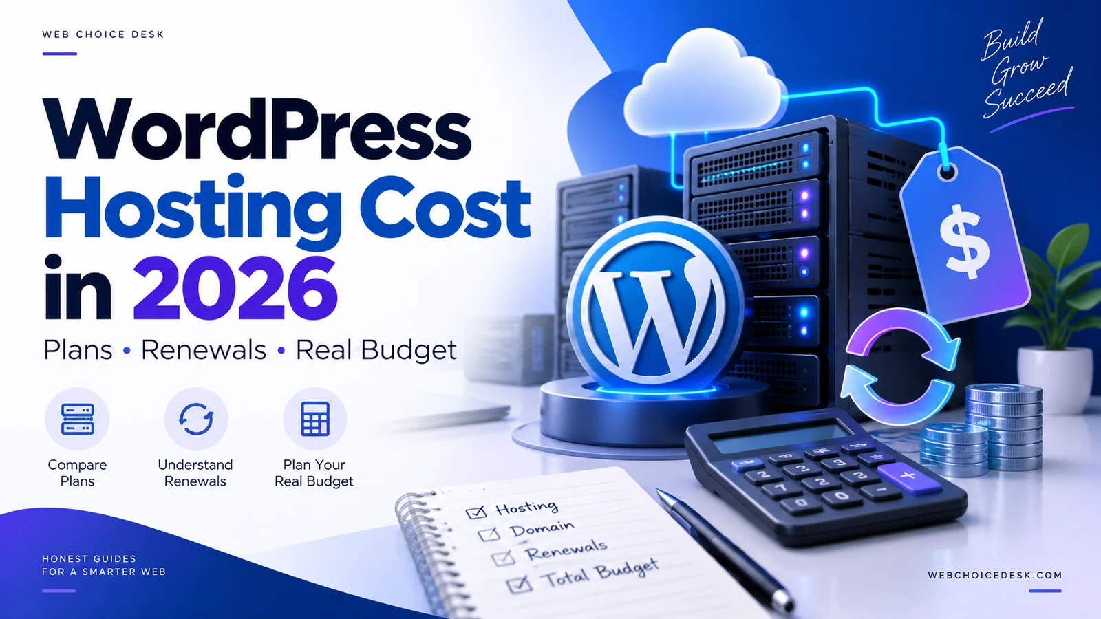 Hosting WordPress 2026 — cena, odnowienie i realny koszt utrzymania strony