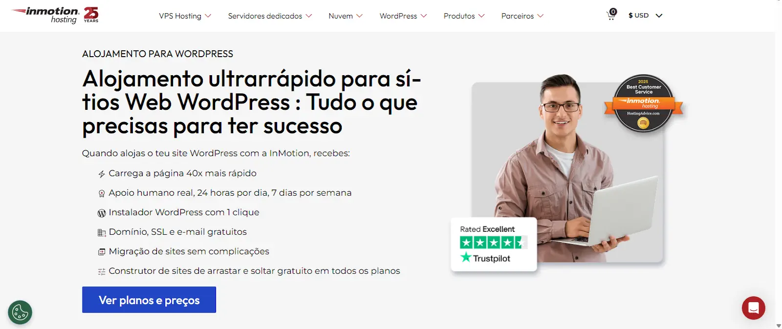InMotion Hosting review 2026 featured image for WordPress hosting